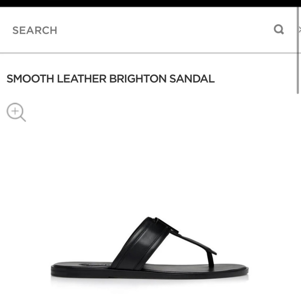 TOM FORD SMOOTH LEATHER BRIGHTON SANDALS - Picture 2 of 8